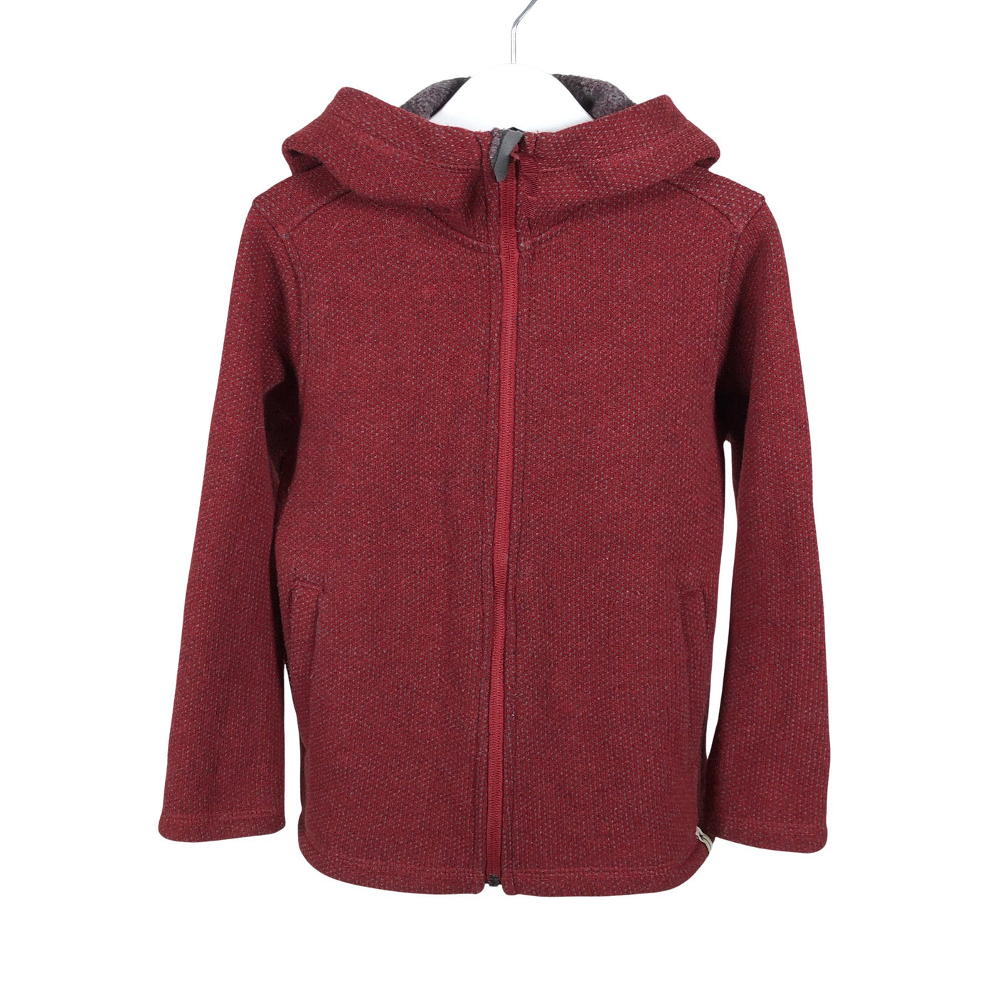 Unisex Frilufts - Fliisjakk, suurus 122 - 128 - Punane (1)