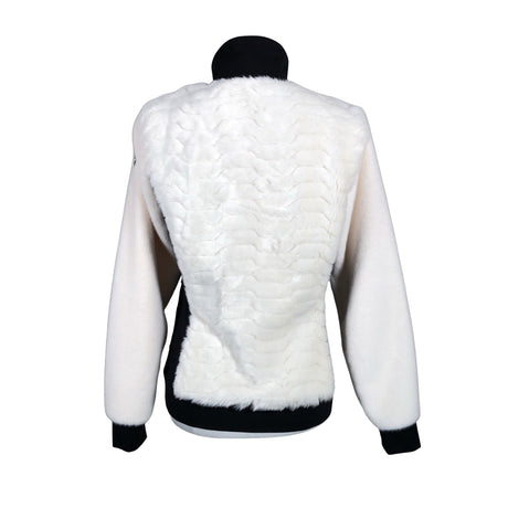 Unisex Luhta - Kunstkarusnahast mantel, suurus 36 - Looduslik valge (2)