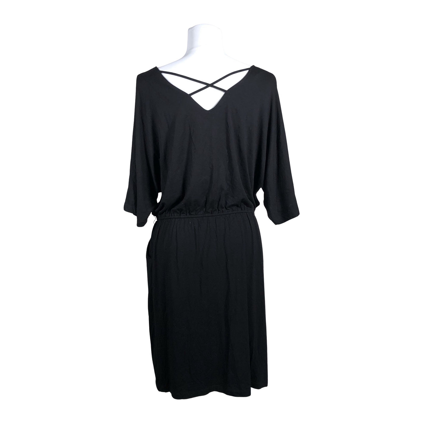 Unisex Ril's - Trikotaažist kleit, suurus 40 - Must (2)