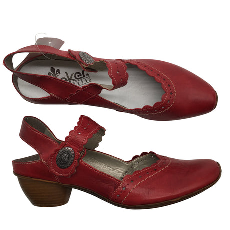 Unisex Rieker - Kontsakingad, suurus 41 - Punane ()