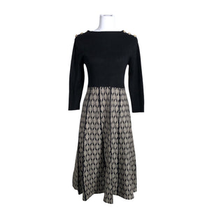 Unisex Derhy - Kootud kleit, suurus 38 - Must (1)