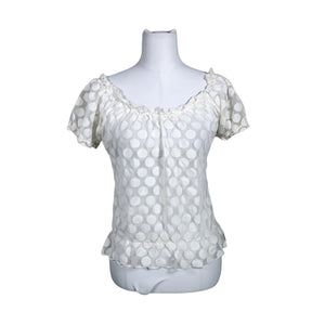 Unisex SisterS point - Lühikeste käistega pluus, suurus 38 - Valge (1)