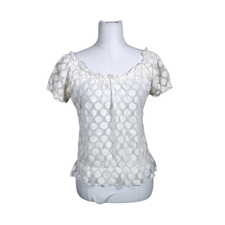 Unisex SisterS point - Lühikeste käistega pluus, suurus 38 - Valge ()