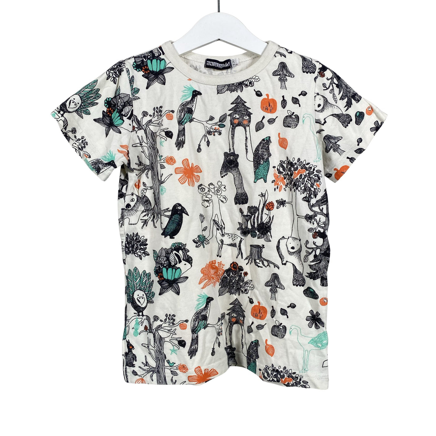 Unisex Aarrelabel - T-särk, suurus 122 - 128 - Valge (1)