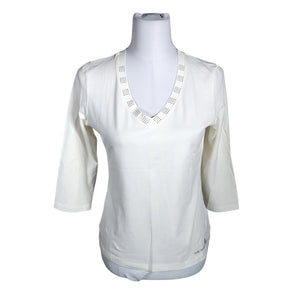 Unisex Betty Barclay - Trikotaažist pluus, suurus 38 - Valge (1)