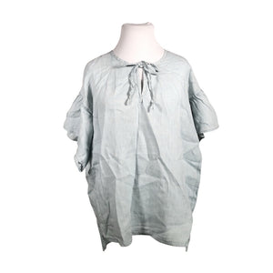 Unisex Bohemiana - Lühikeste käistega pluus, suurus 44 - Helesinine (1)