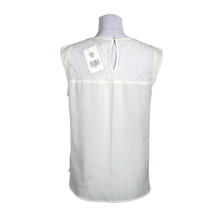 Unisex Maison Scotch - Lühikeste käistega pluus, suurus 38 - Looduslik valge (2)