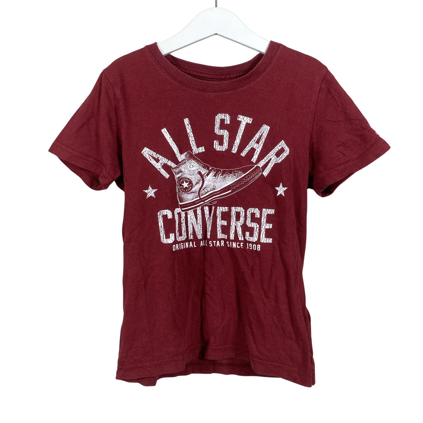 Unisex Converse - T-särk, suurus 116 - 122 - Punane (1)