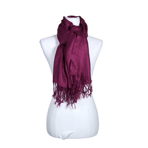 Unisex Pashmina - Õhuke sall, suurus Maxi - Lilla (1)