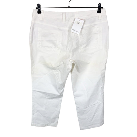 Unisex Peter Hahn - Teksast poolpikad püksid, suurus 42 - Valge (2)