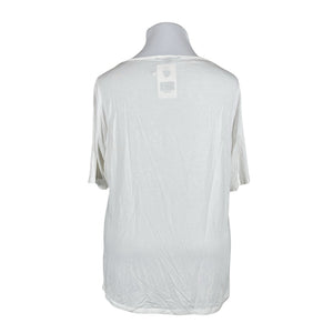 Unisex Comma - Lühikeste käistega pluus, suurus 46 - Valge (2)