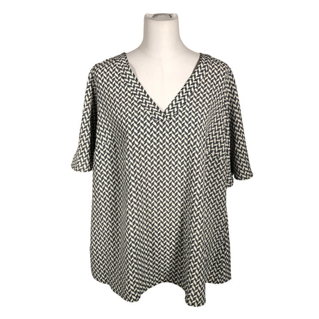 Unisex Zizzi - Lühikeste käistega pluus, suurus 38 - Valge ()