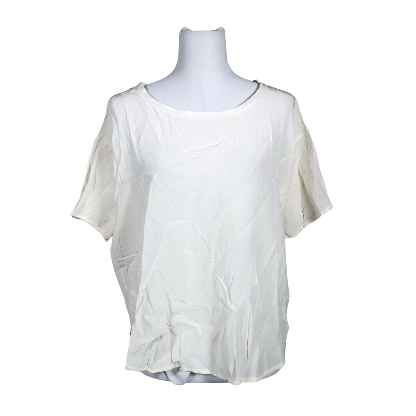 Unisex Lindex - Lühikeste käistega pluus, suurus 40 - Valge (1)