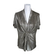 Unisex Anne Klein - Lühikeste käistega pluus, suurus 40 - Hall ()