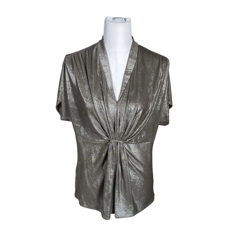 Unisex Anne Klein - Lühikeste käistega pluus, suurus 40 - Hall ()