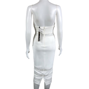 Unisex Abyss by Abby - Trikotaažist kleit, suurus 34 - Valge (2)