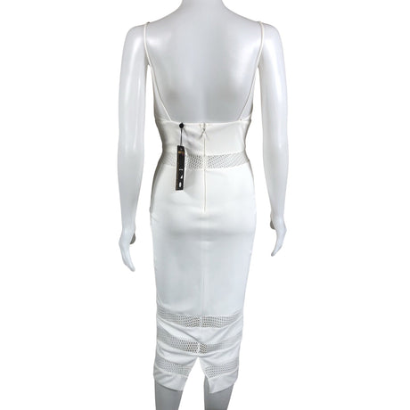 Unisex Abyss by Abby - Trikotaažist kleit, suurus 34 - Valge (2)