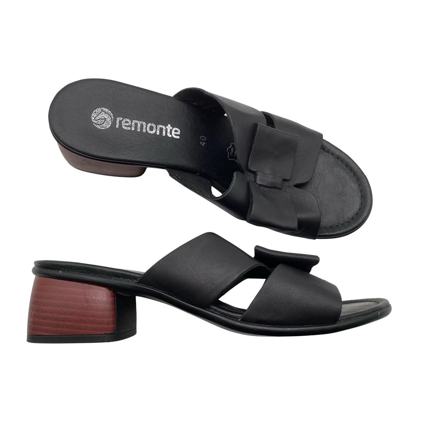 Unisex Remonte - Kontsaga rihmikud, suurus 40 - Must (1)