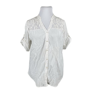 Unisex Flora & Co - Lühikeste käistega pluus, suurus 44 - Valge (1)