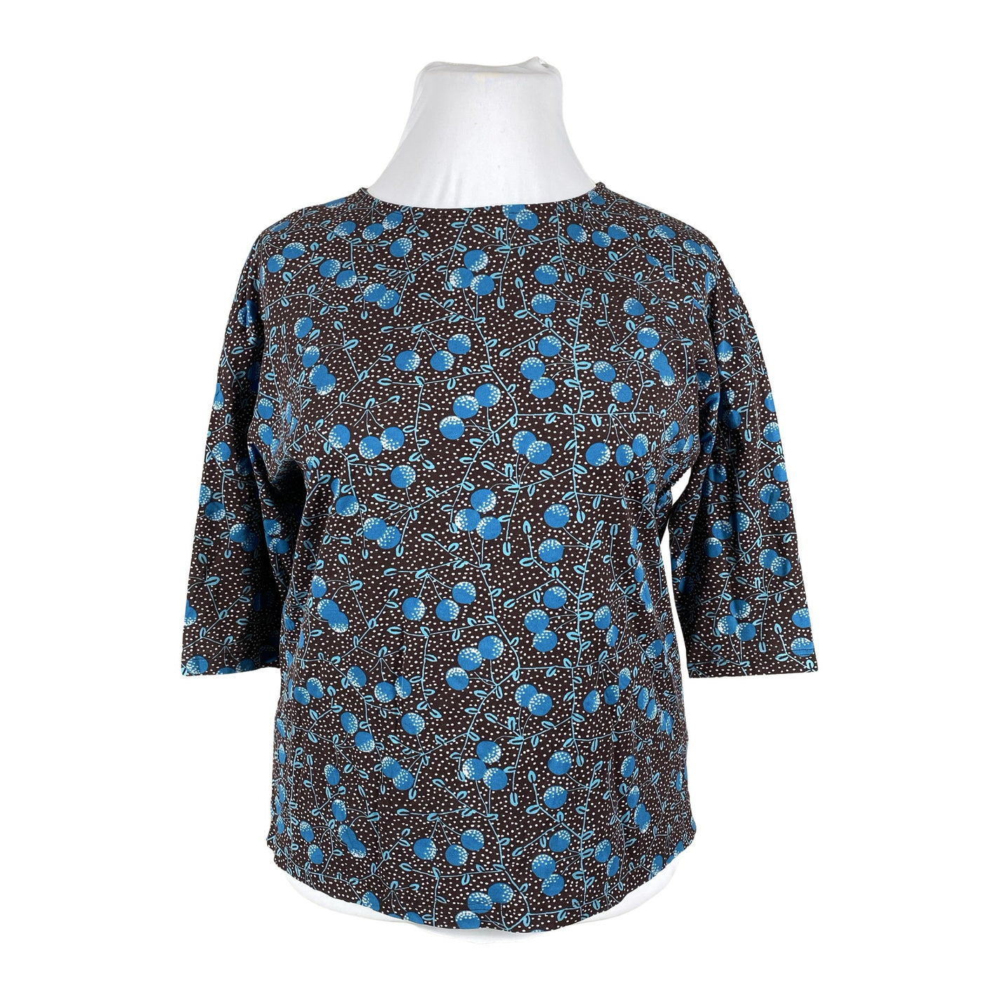 Unisex Marimekko - Trikotaažist pluus, suurus 42 - Pruun (1)