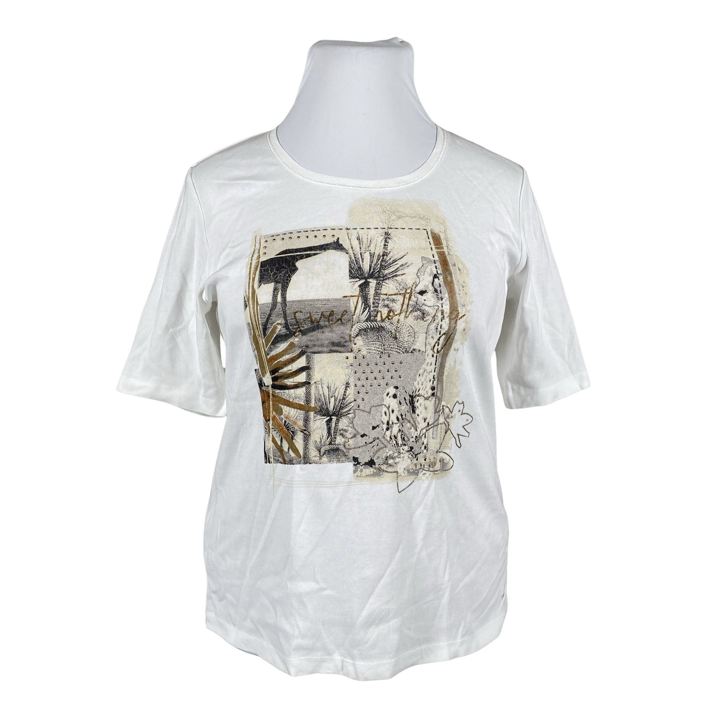 Unisex Olsen - Trikotaažist pluus, suurus 44 - Valge (1)