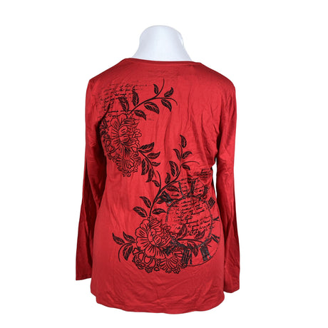 Unisex Taifun - Trikotaažist pluus, suurus 44 - Punane (2)