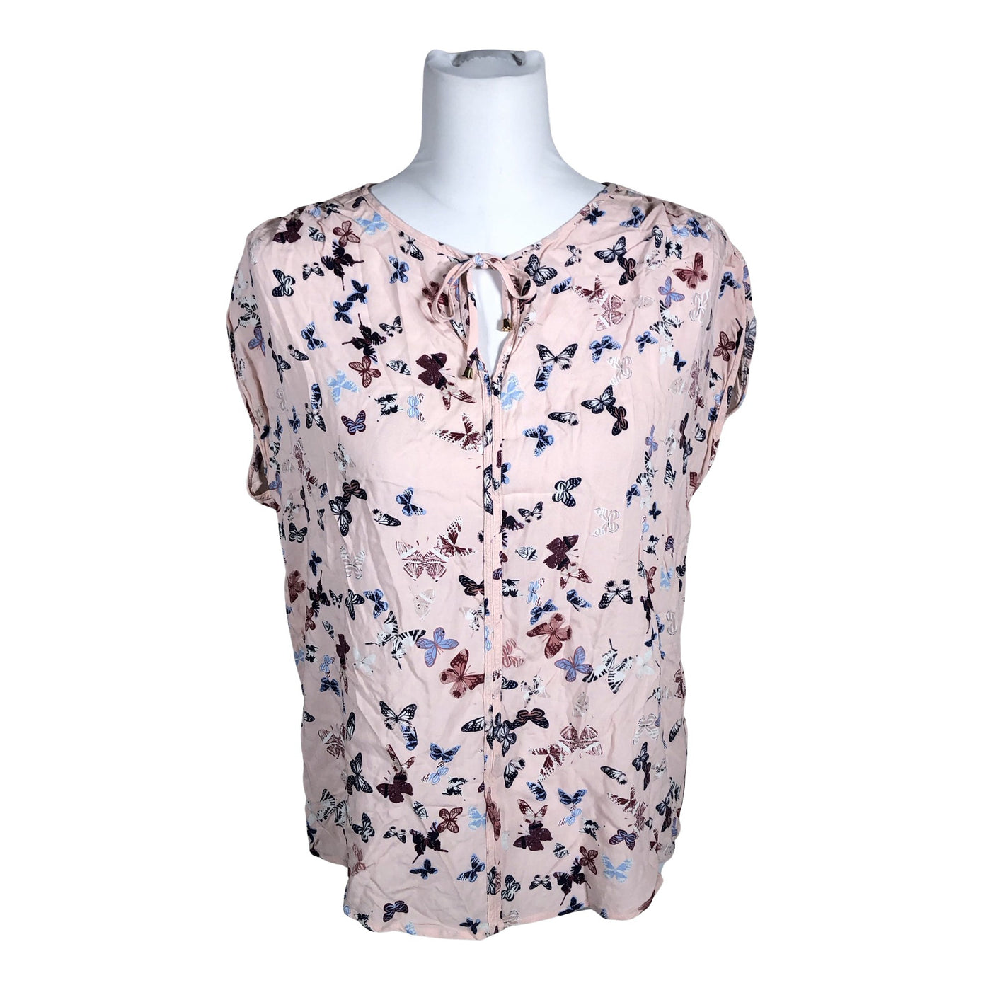 Unisex Esprit - Lühikeste käistega pluus, suurus 36 - Heleroosa (1)