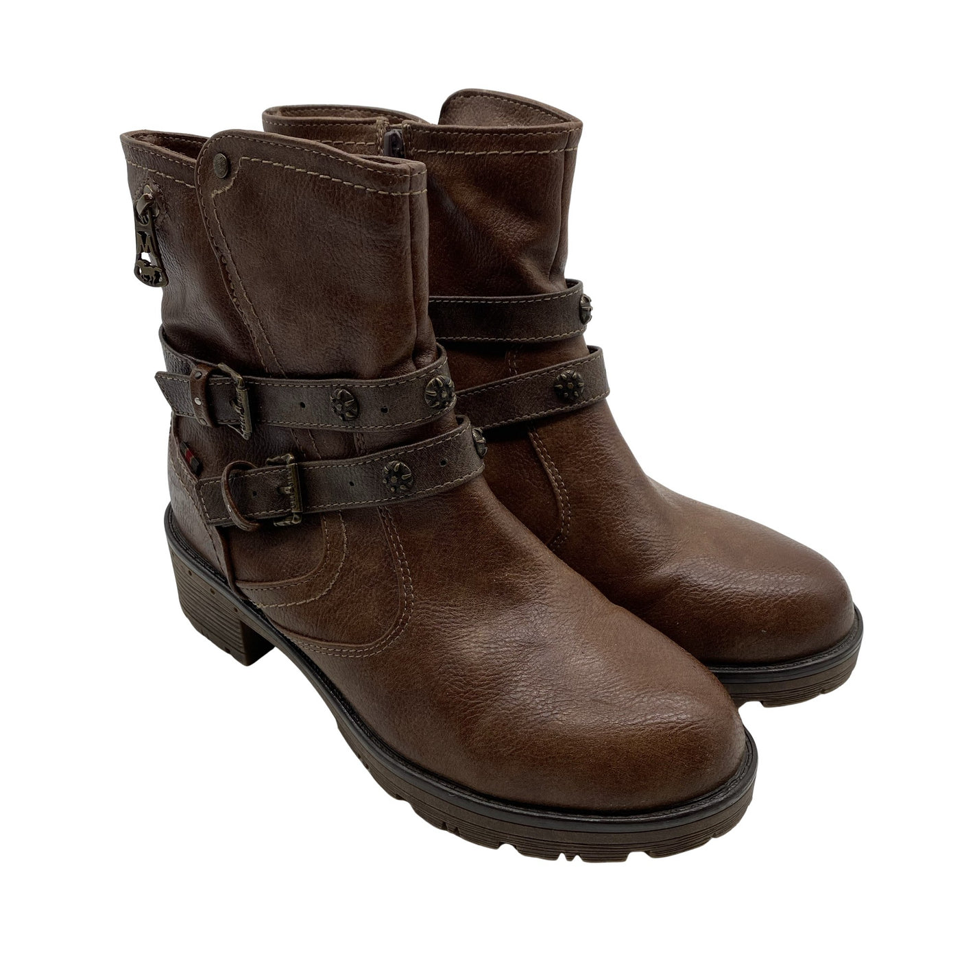 Unisex Mustang - Poolsaapad, suurus 40 - Pruun (2)