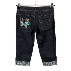 Unisex Desigual - Teksast poolpikad püksid, suurus 34 - Sinine (2)