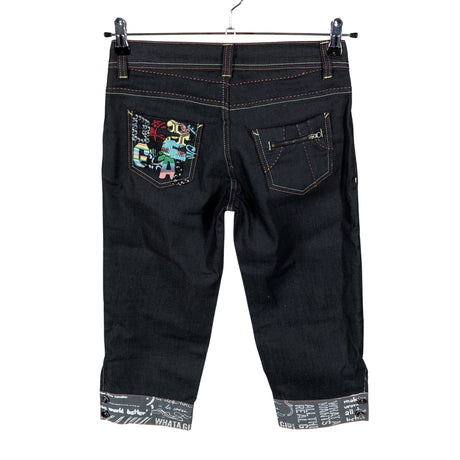 Unisex Desigual - Teksast poolpikad püksid, suurus 34 - Sinine (2)