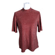 Unisex Stockh lm - Lühikeste käistega pluus, suurus 40 - Veinipunane ()