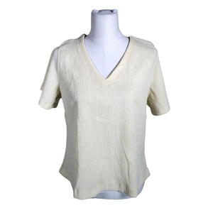Unisex NOSH - Lühikeste käistega pluus, suurus 40 - Looduslik valge (1)