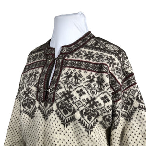 Unisex Handmade - Villane pluus, suurus 42 - Looduslik valge (2)