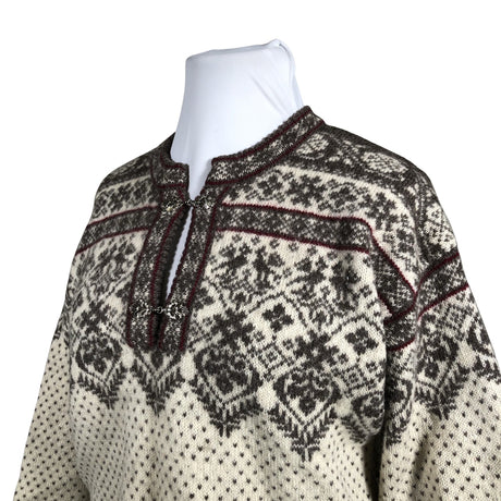 Unisex Handmade - Villane pluus, suurus 42 - Looduslik valge (2)