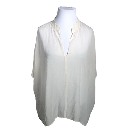 Unisex Eileen Fisher - Lühikeste käistega pluus, suurus 50 - Looduslik valge ()