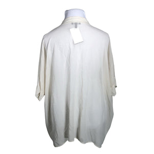 Unisex Eileen Fisher - Lühikeste käistega pluus, suurus 50 - Looduslik valge (2)
