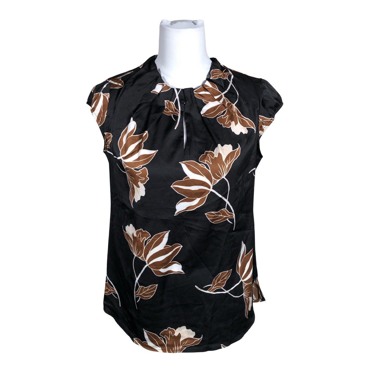 Unisex Comma - Lühikeste käistega pluus, suurus 36 - Must (1)