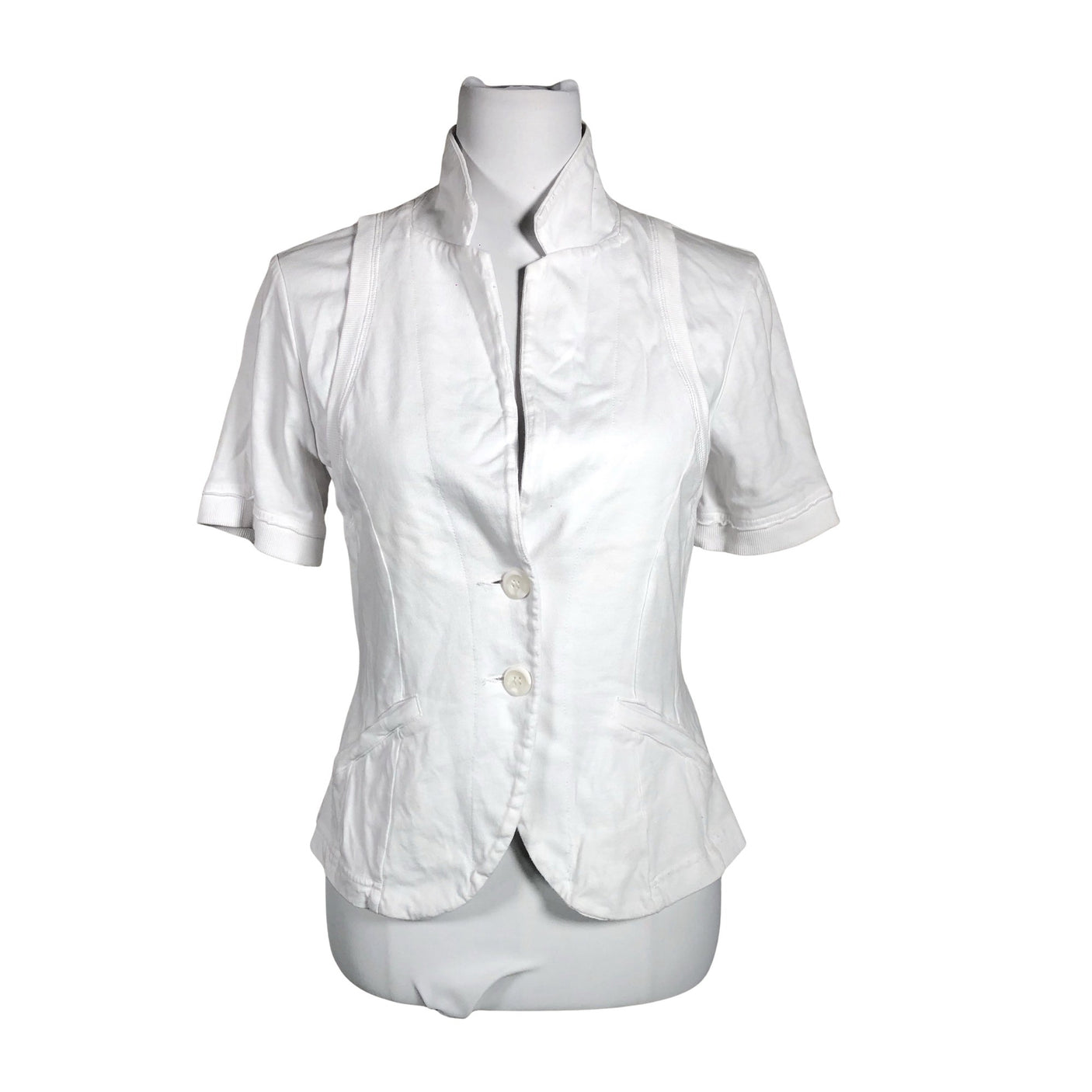 Unisex Sandwich - Dressikangast jakk, suurus 38 - Valge (1)