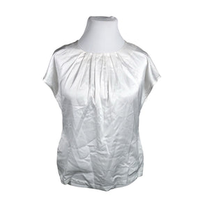 Unisex Ril's - Lühikeste käistega pluus, suurus 42 - Valge (1)