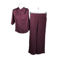 Unisex Selected - Mittevenivad püksid, suurus 36 - Veinipunane ()