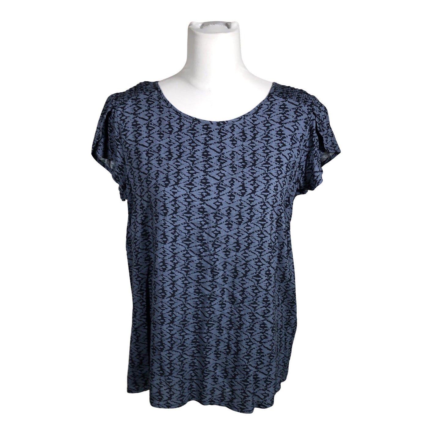 Unisex Soyaconcept - Lühikeste käistega pluus, suurus 38 - Sinine (1)