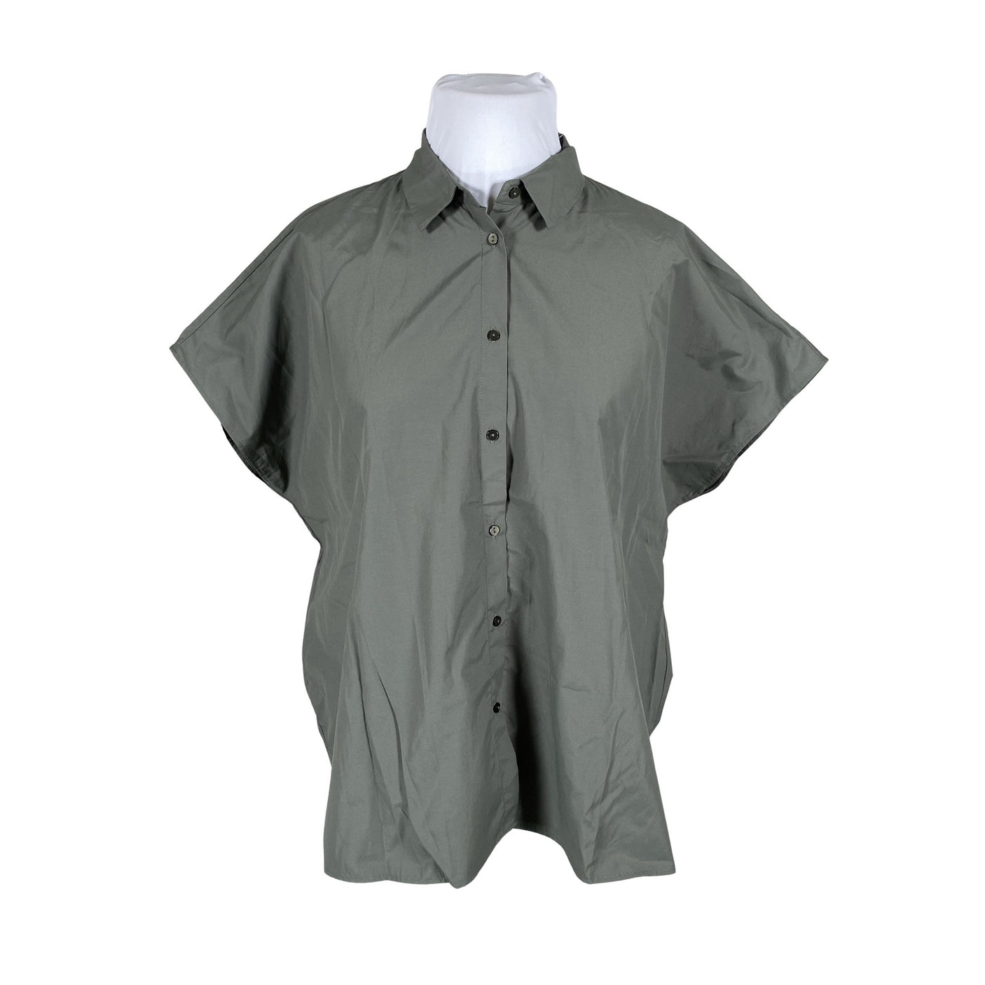 Unisex Soyaconcept - Lühikeste käistega pluus, suurus 42 - Roheline (1)