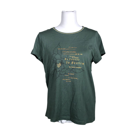 Unisex Fransa - T-särk, suurus 38 - Roheline ()