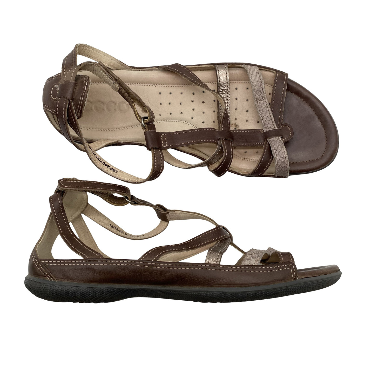 Unisex Ecco - Rihmikud, suurus 38 - Pruun (1)