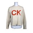 Unisex Calvin Klein Jeans - Kampsun, suurus 36 - Looduslik valge ()