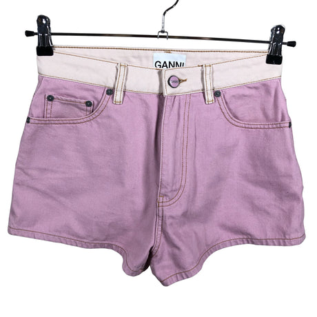 Unisex Ganni - Teksast lühikesed püksid, suurus W28 - Heleroosa ()