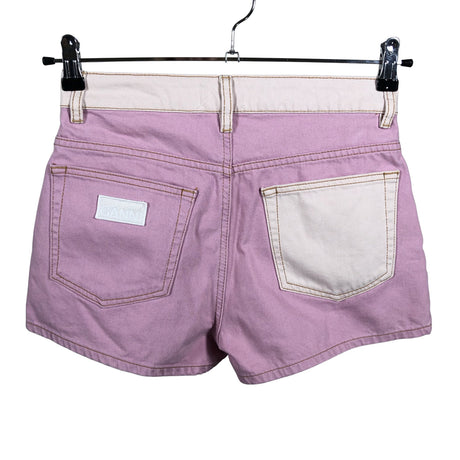 Unisex Ganni - Teksast lühikesed püksid, suurus W28 - Heleroosa (2)