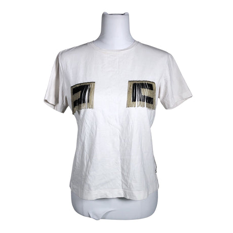 Unisex Elisabetta Franchi - T-särk, suurus 44 - Valge ()