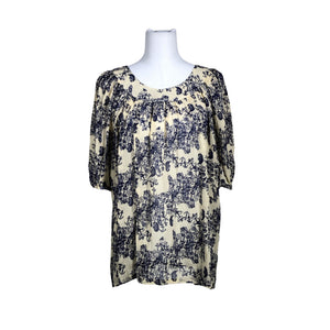 Unisex IVANAhelsinki - Lühikeste käistega pluus, suurus 40 - Beige (1)