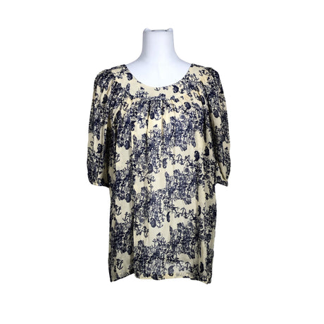 Unisex IVANAhelsinki - Lühikeste käistega pluus, suurus 40 - Beige ()